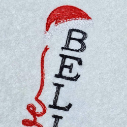 We Believe Santa Hat Quote