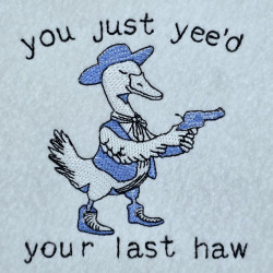 Western Duck With Pistal Quote