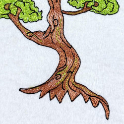 Whimsical Green Tree