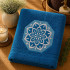White Floral Hexagon Embossed