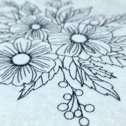 Wildflower Elegance Line Art