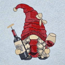 Wine Loving Holiday Gnome