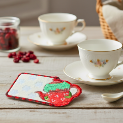 Winter Teapot Mug Rug