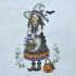 Witch Girl With Flower Basket