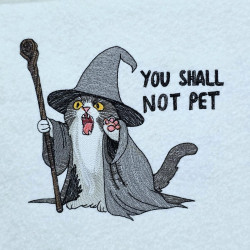 You Shall Not Pet Halloween Cat
