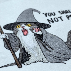 You Shall Not Pet Halloween Cat