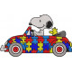 Autism Snoopy Car