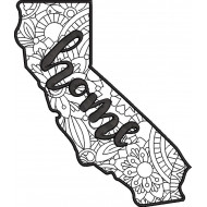 California Map Applique