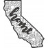 California Map Applique