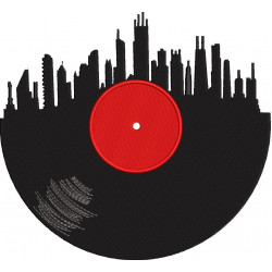 Upcycled Chicago Skyline