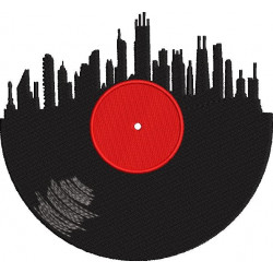 Upcycled Chicago Skyline