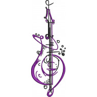 Guitar Embroidery Design
