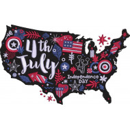 Independence Day USA Map