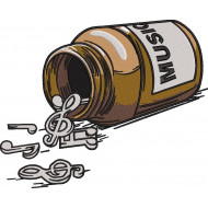 Music Pills Jar