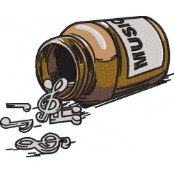 Music Pills Jar