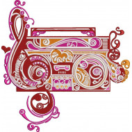 Radio Embroidery Pattern