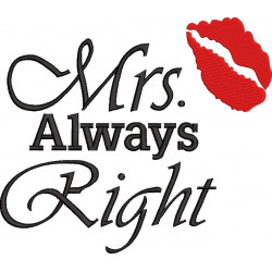 Mrs Always Right