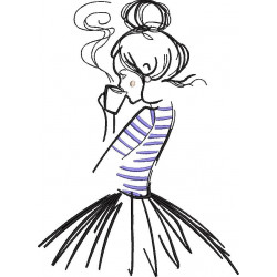 Girl Drinking Tea