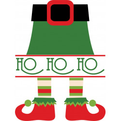 Elf HoHoHo Vector Only