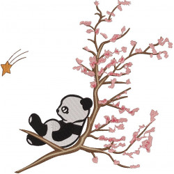 Panda Embroidery Pattern