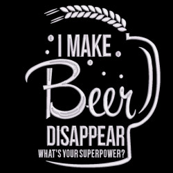 Make Beer Disappear Embroidery Pattern