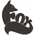 Fox Silhouette Embroidery Design