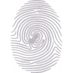 Finger Print Embroidery Design