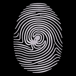 Finger Print Embroidery Design