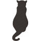 Cat Silhouette Embroidery Pattern