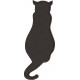 Cat Silhouette Embroidery Pattern