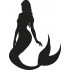 Mermaid Silhouette Embroidery Pattern