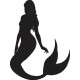 Mermaid Silhouette Embroidery Pattern Mermaid Silhouette Embroidery Pattern
