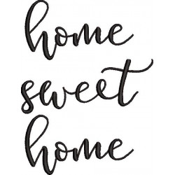 Home Sweet Home Embroidery Pattern