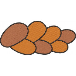 Brioche Bread Embroidery Pattern