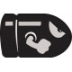 Angry Bullet Silhouette Embroidery Pattern