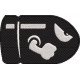 Angry Bullet Silhouette Embroidery Pattern