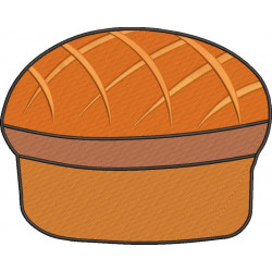 Bun Bread Embroidery Pattern