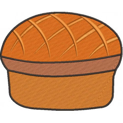 Bun Bread Embroidery Pattern