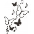 Music Signs And Butterflies Embroidery Pattern