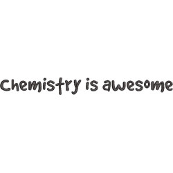 Chemistry Is Awesome Embroidery Pattern