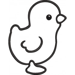 Chick Embroidery Pattern