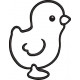 Chick Embroidery Pattern