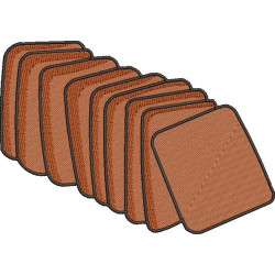 Chocolate Biscuit Embroidery Pattern