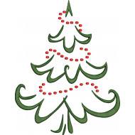 Christmas Tree Embroidery Pattern