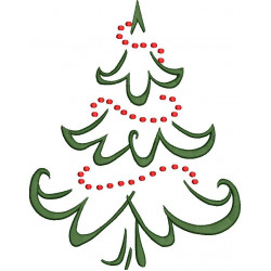 Christmas Tree Embroidery Pattern