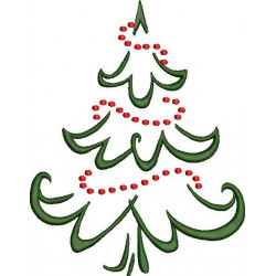 Christmas Tree Embroidery Pattern