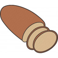 Ciabatta Bread Embroidery Pattern