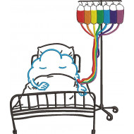 Cloud Is In Hospital Bed Embroidery Pattern