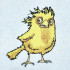 Golden Bird Embroidery Design