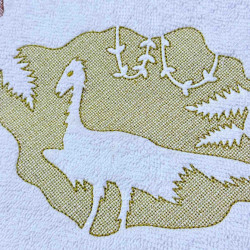 Archaeopteryx Dinosaur Silhouette Embossed